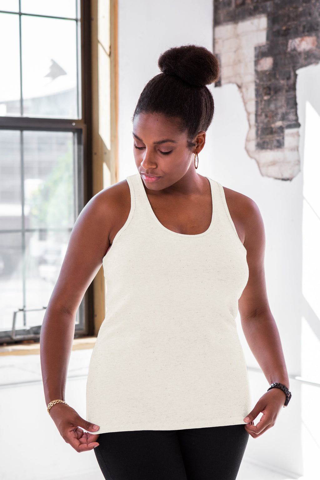 Ladies Premium Cotton Rib Racerback Tank