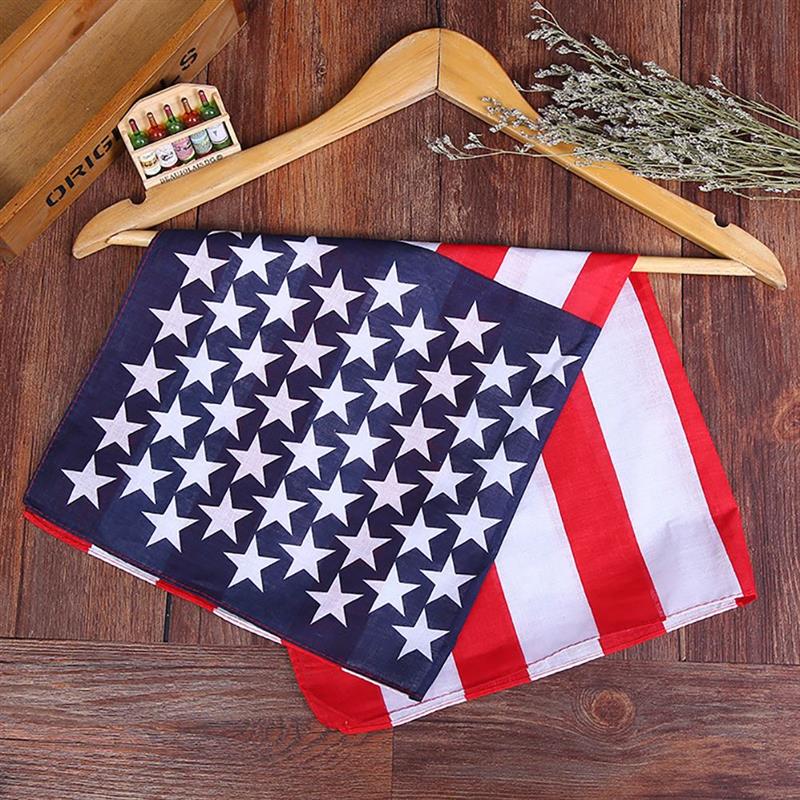 American flag outdoor cycling square