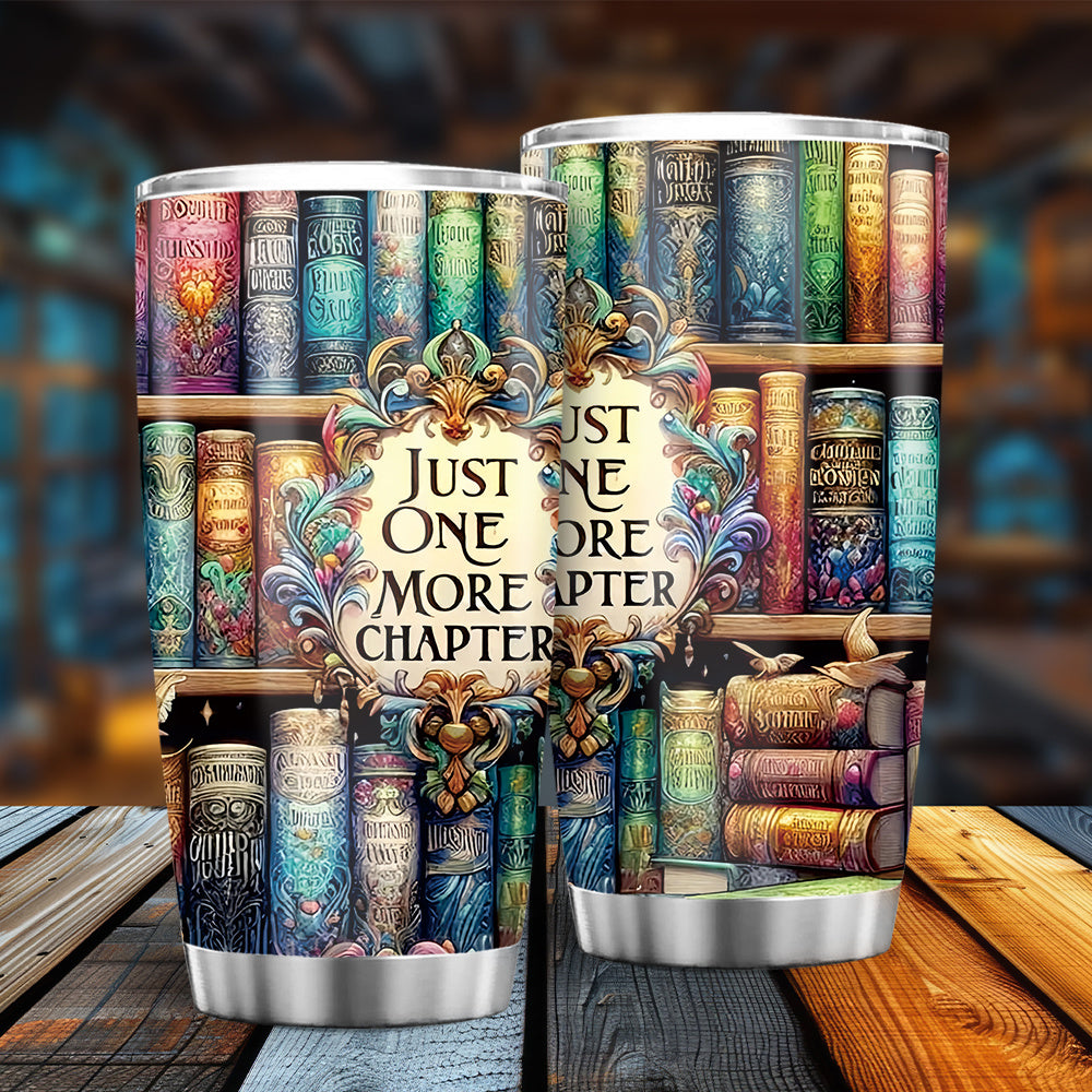 1pc Contemporary Metal Book Lovers Travel Mug, 20oz Stainless Steel Library Design Tumbler, Universal Holiday Gift for Readers, No Electricity or Feathers Required