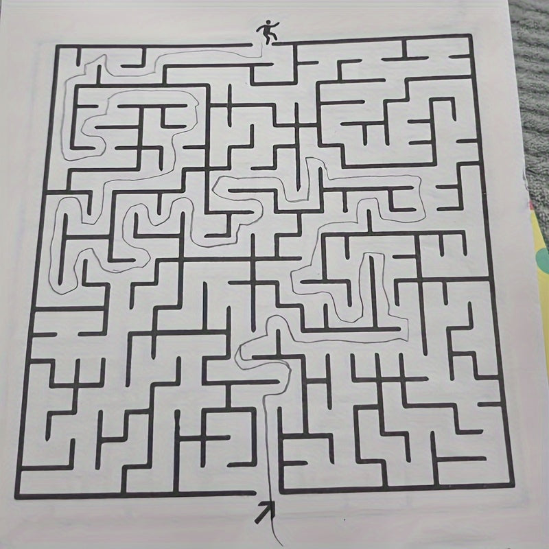 Maze Training Book for Concentration, a Puzzle Game Designed to Enhance Student Thinking And Attention, an Intelligence Development Toy, a Fun Gift for Holidays, And a Maze Game Book.