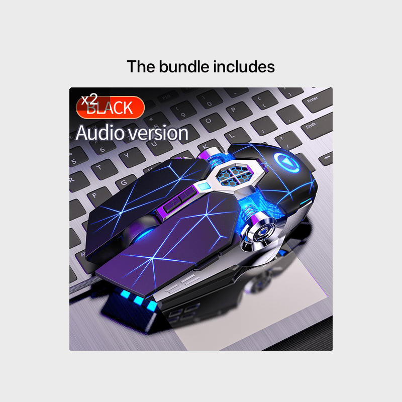 Silvery Carved Wired Mouse for E-Sports Gaming, Silent and Sound Chicken-Eating Mouse Macro for Desktops and Laptops