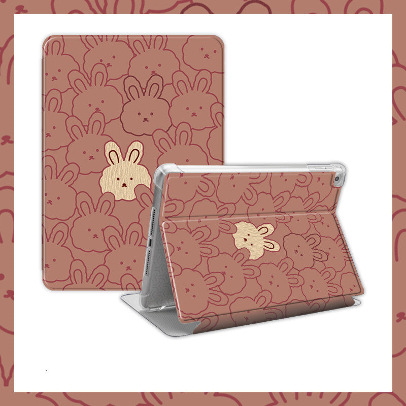 Cartoon Cute Rabbit Silicone Computer Case