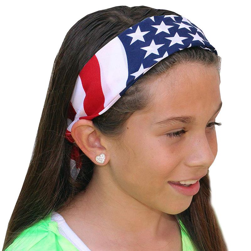 American flag outdoor cycling square