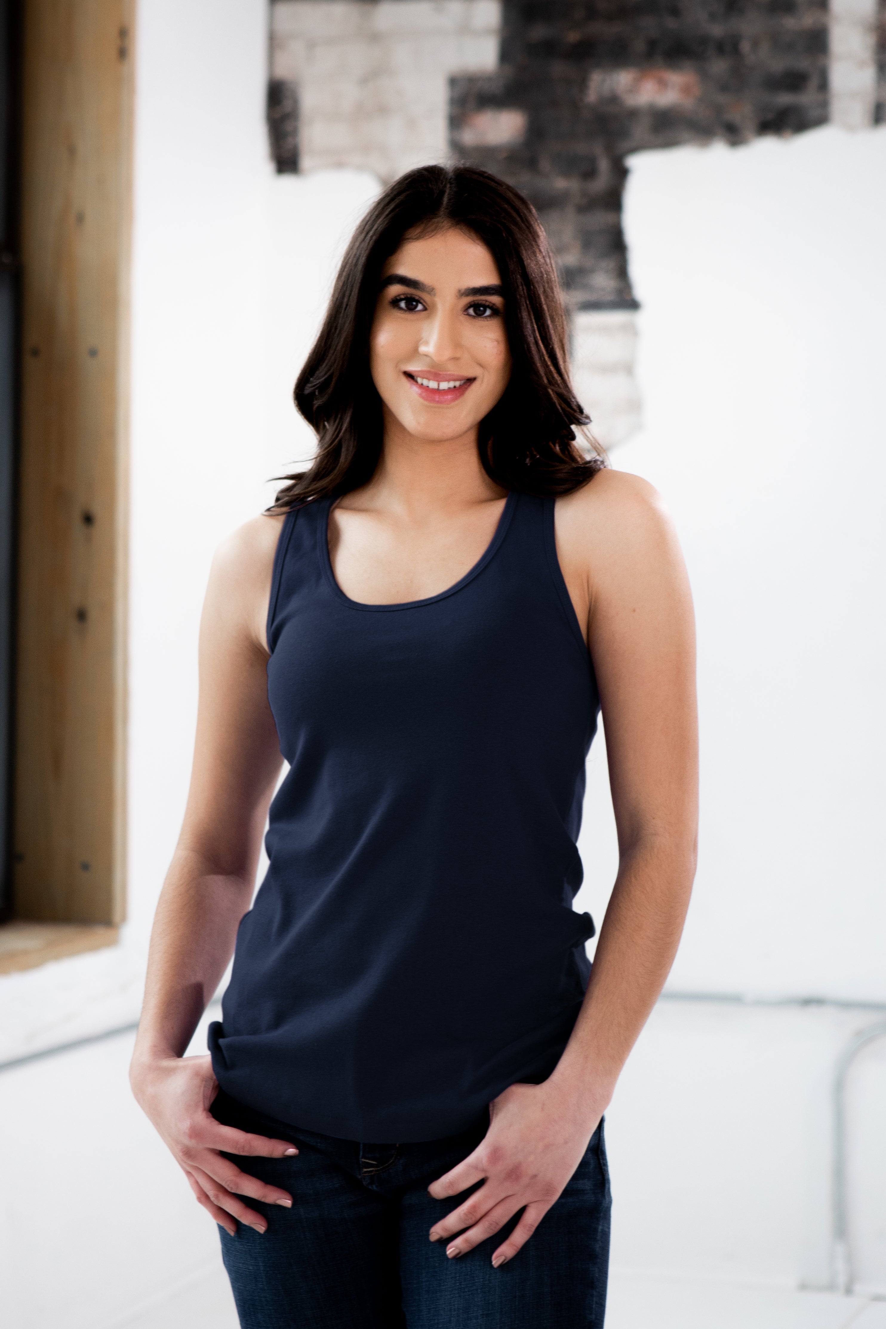 Ladies Premium Cotton Rib Racerback Tank