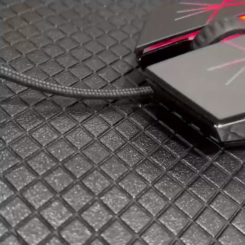 Silvery Carved Wired Mouse for E-Sports Gaming, Silent and Sound Chicken-Eating Mouse Macro for Desktops and Laptops