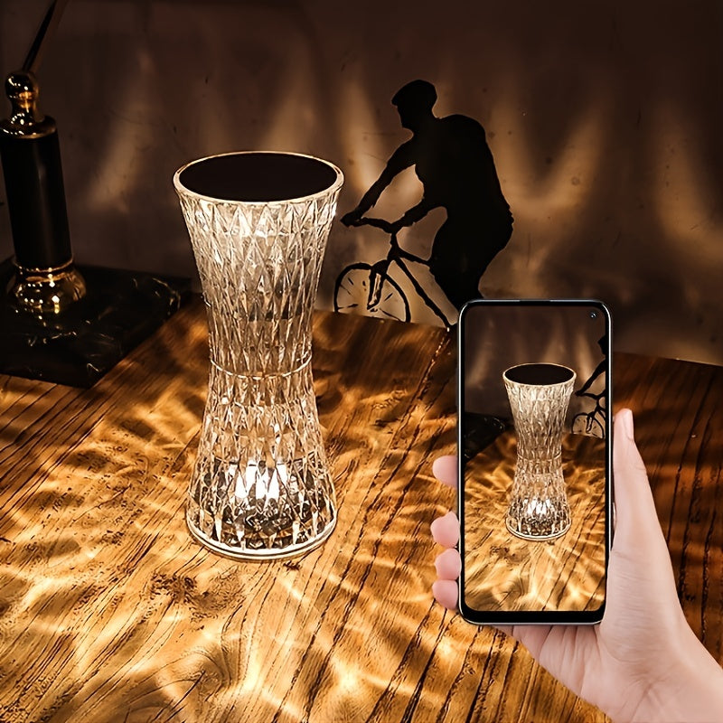 Stylish Bedside Lamp with a Crystal Touch Control