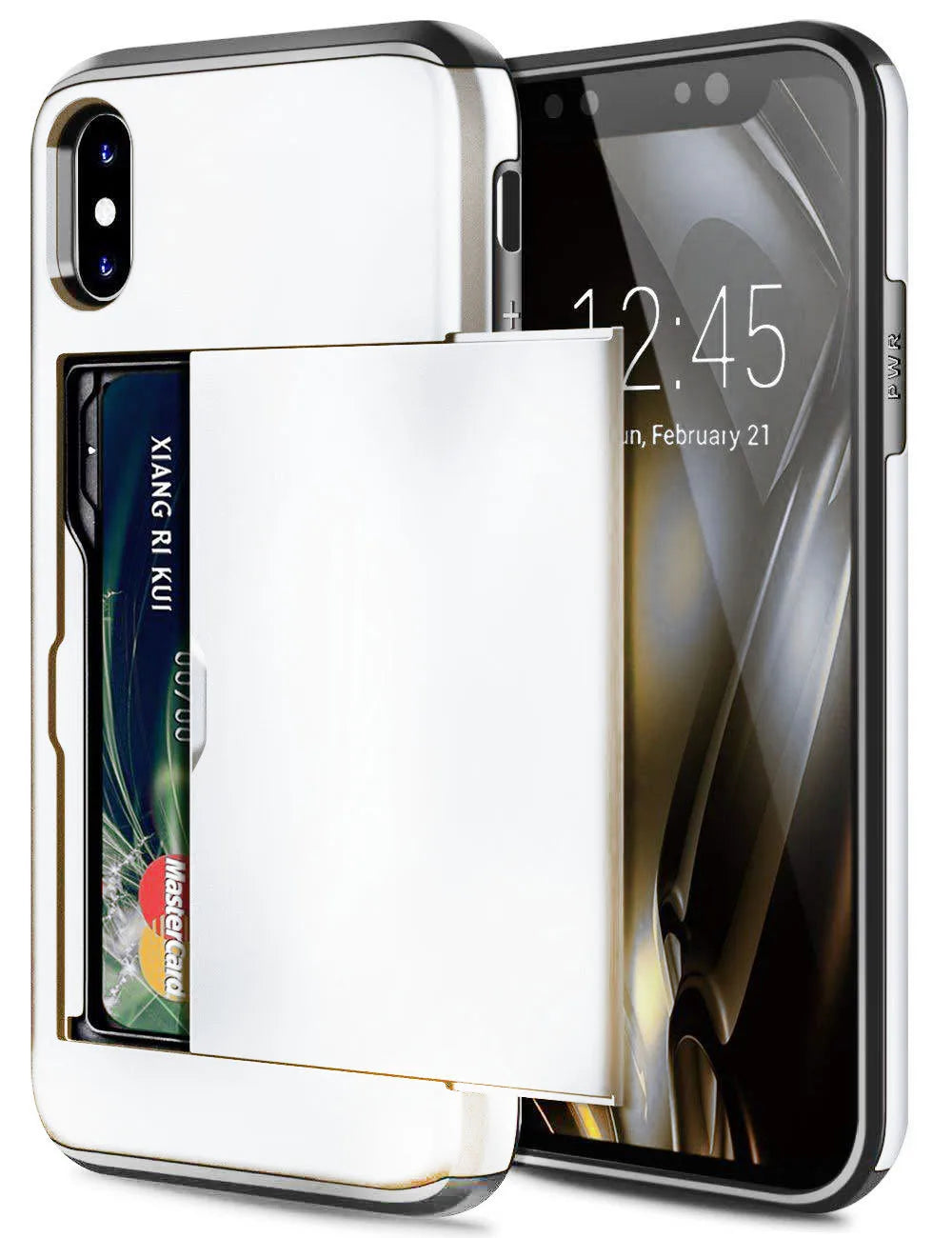 Business Phone Cases For iPhone X XS Max XR Case Slide Armor Wallet Card Slots Holder Cover for iPhone 7 8 Plus 6 6s 5 5S SE