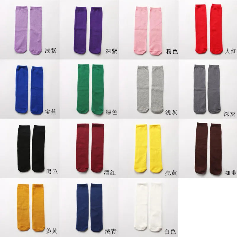 Children's socks wholesale infant kids knee high girl cartoon toddler baby socks cotton knee high long 2 to 10 Year kids socks