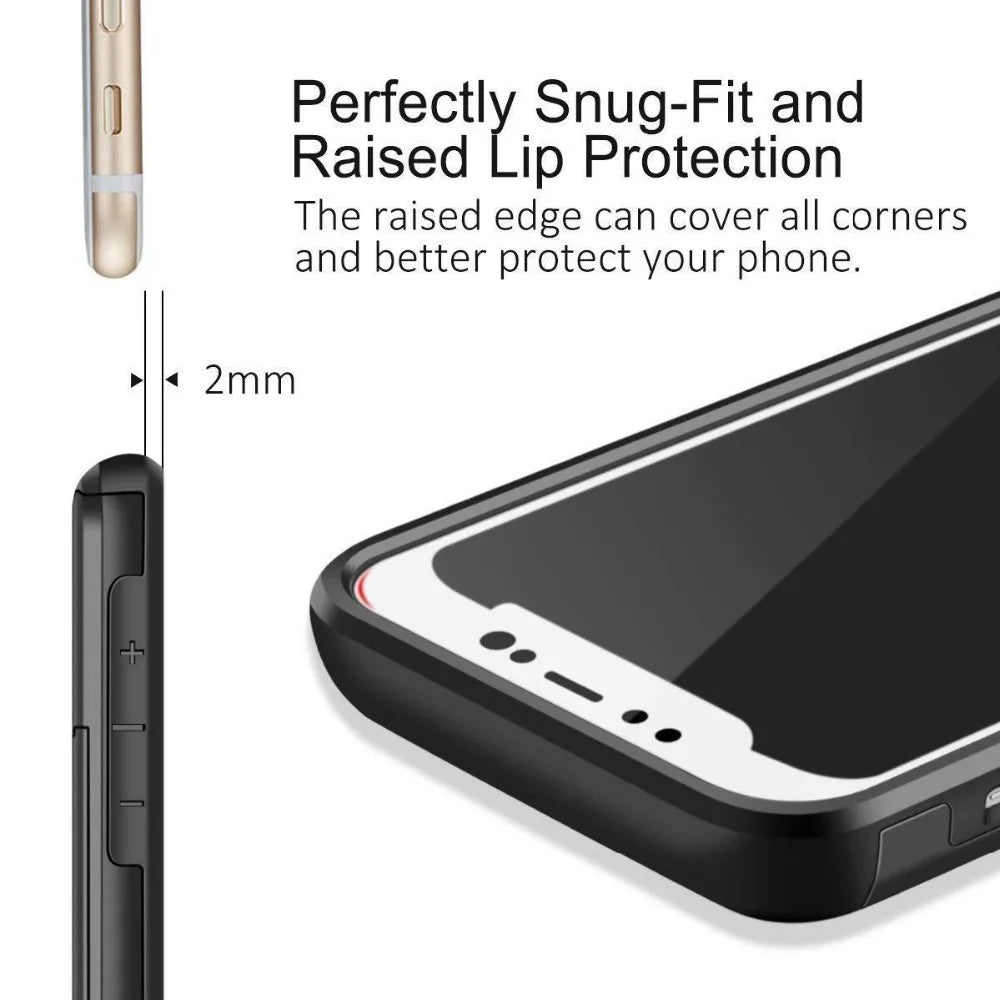 Business Phone Cases For iPhone X XS Max XR Case Slide Armor Wallet Card Slots Holder Cover for iPhone 7 8 Plus 6 6s 5 5S SE