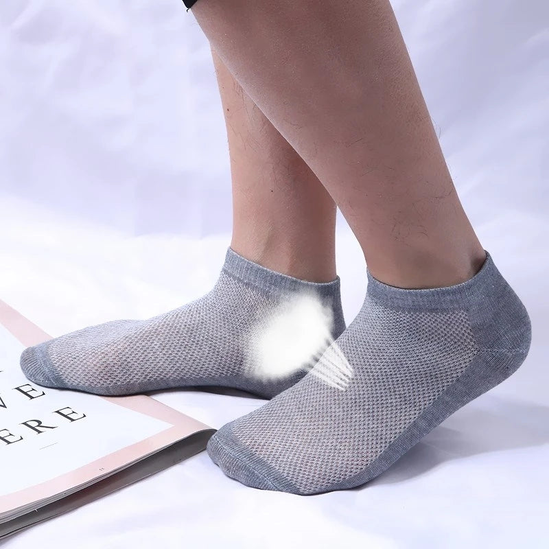 5pairs Cotton Socks  Men Casual Breathable Sports Sock Autumn Spring Running Basketball Short Ankle Low Cut Sox Boat Socks