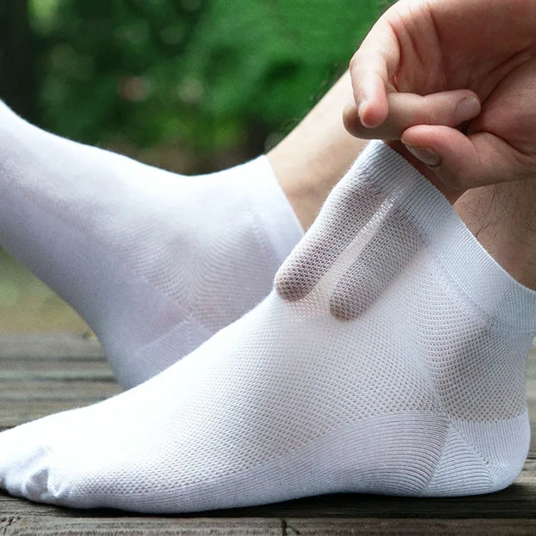 5pairs Cotton Socks  Men Casual Breathable Sports Sock Autumn Spring Running Basketball Short Ankle Low Cut Sox Boat Socks