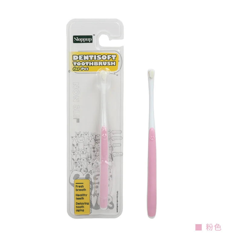 Dog Toothbrush Dog Teeth Cleaning Soft Hair Toothbrush for Dogs Oral Cleaning Comfortable Handle Dogs Teeth Brush Pet Products