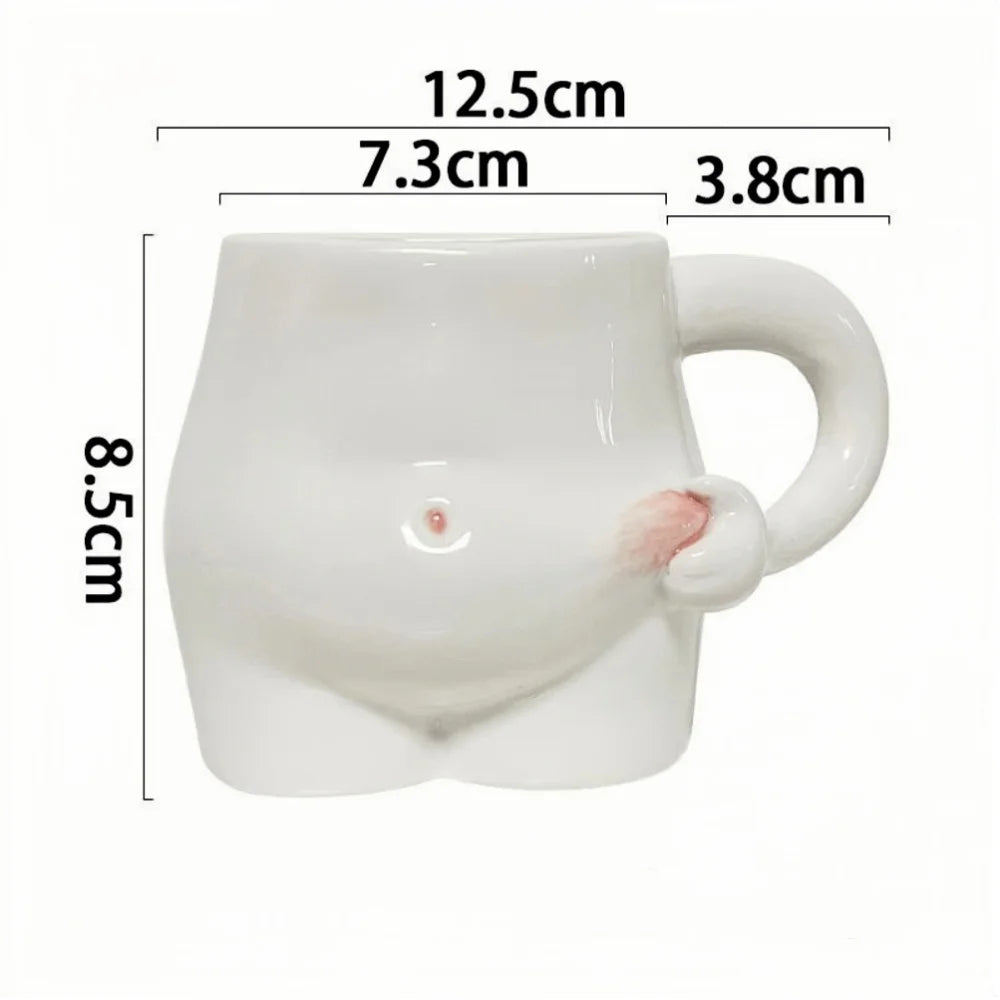 Funny Belly-Shaped Cup, Fitness & Weight Loss Cup, Fat Belly Mug, Squishy Belly Mug, Weird & Quirky Water Cup, Birthday Gift