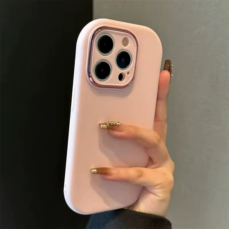 Cute Soft Silicone Candy Color Phone Case For iPhone 17 Air 11 12 13 14 15 16 Pro Max Plus Shockproof Bumper Back Cases Cover