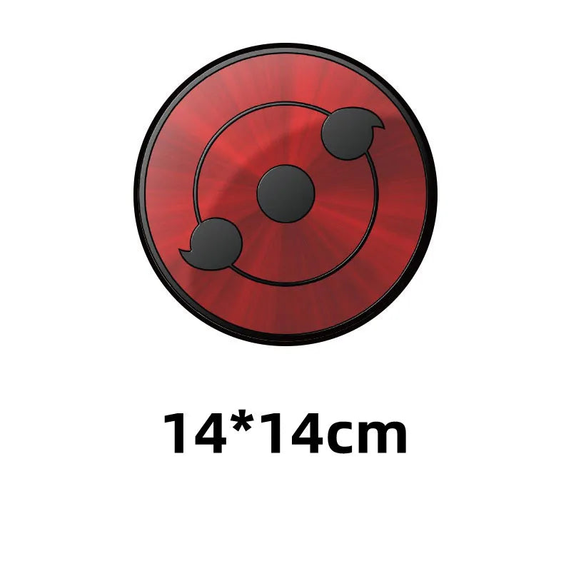 1Pcs Naruto Writing Wheel Eye Car Stickers Gas Tank Cover Decoration Waterproof  Stickers  Body Scratches Cover Car Stickers