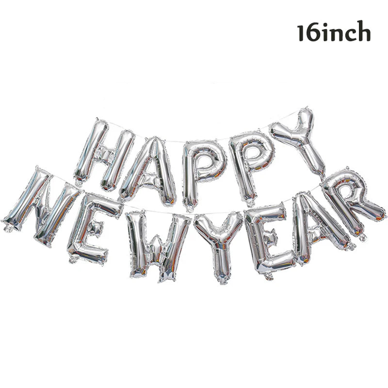 16inch 2026 happy new year foil balloons christmas new year party decoration festival party supplies Photo Props home decor