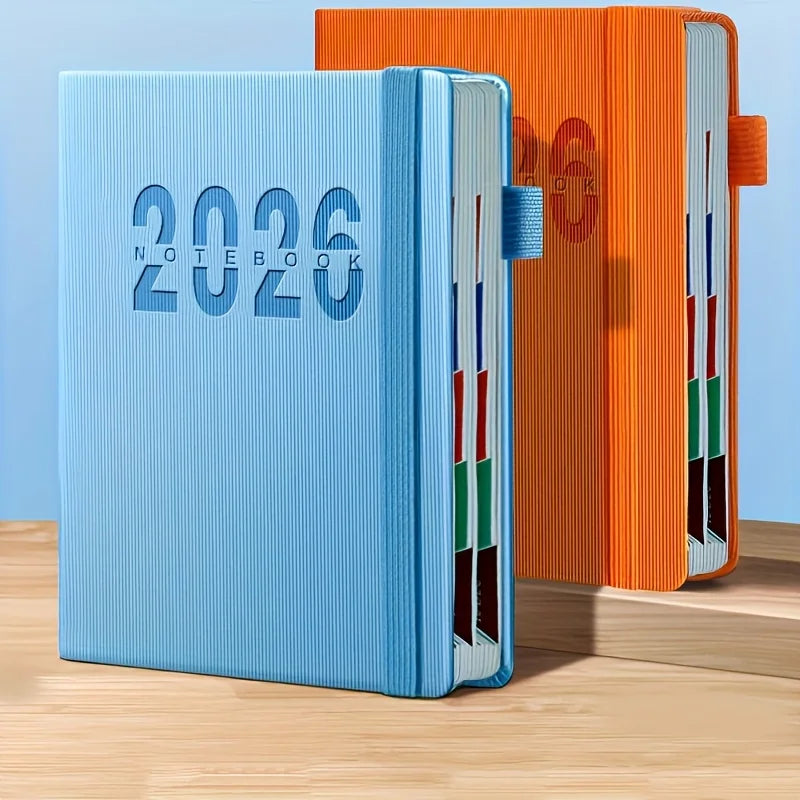2026 New Calendar Log: Time Management 365 Day Plan Office、 400 Pages, Daily Plan | Visual Organization|