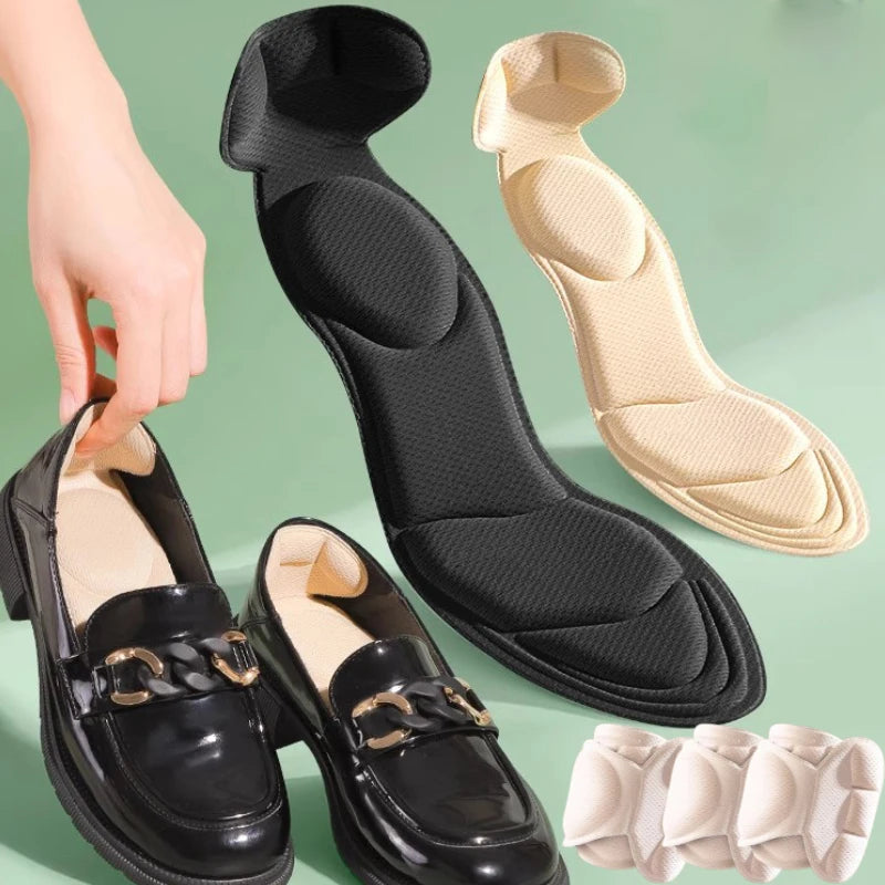 1 Pair 7 in 1 Memory Foam Insoles Women High-heel Shoes Insoles Anti-slip Cutable Insole Comfort Breathable Foot Care Pads