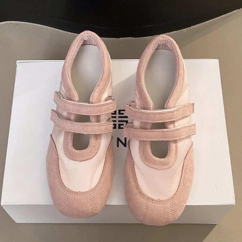 Flats Women's Sports Shoes Fashion Sneakers Casual Shallow Loafers Shoes Walking Ballet Shoes Trend Cozy Zapatillas De Mujer