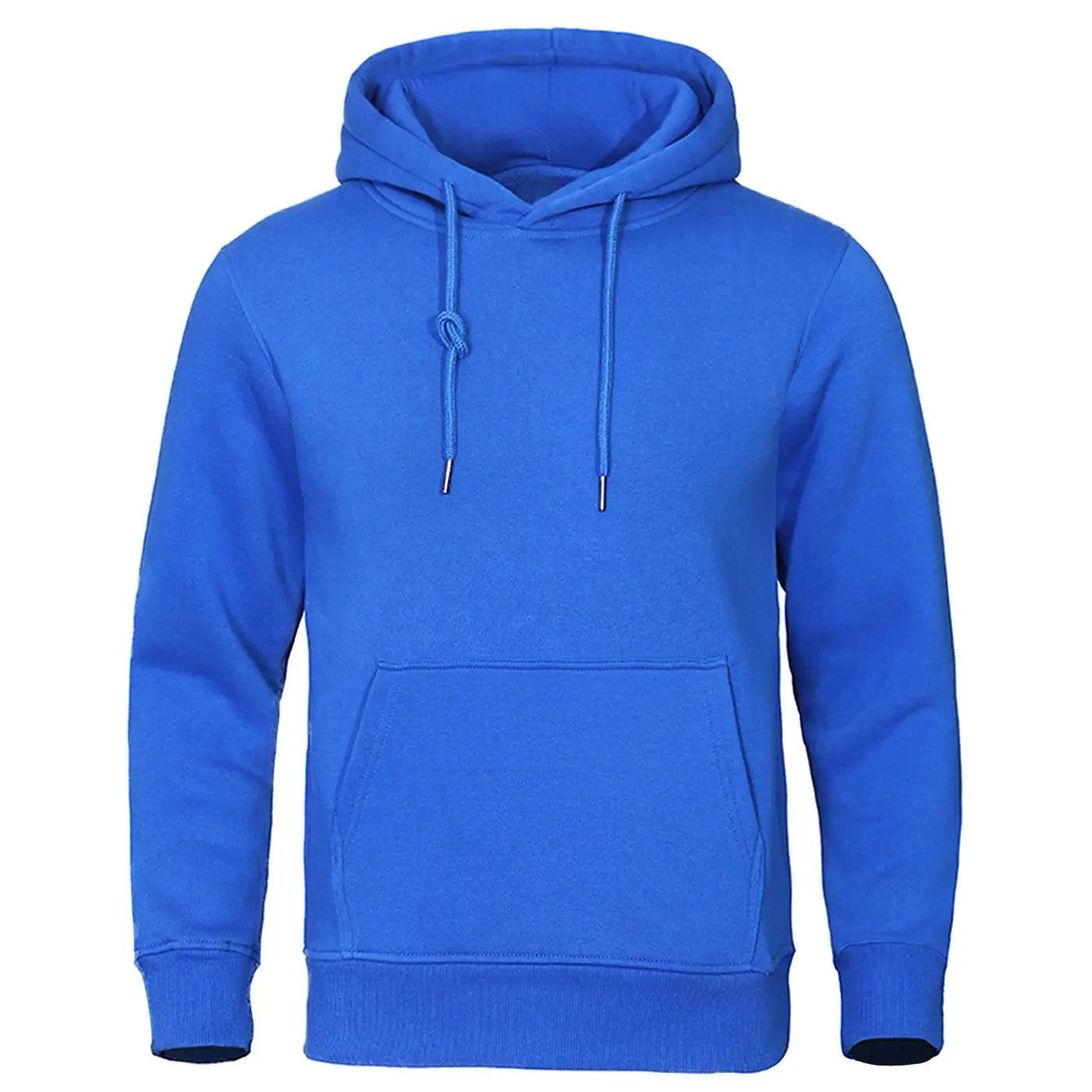 Hoodie Men Solid Warm Fleece Hoody Oversize Hooded Sweatshirt Autumn Casual Fashion Pocket Clothes Comfort and Simplicity Tops