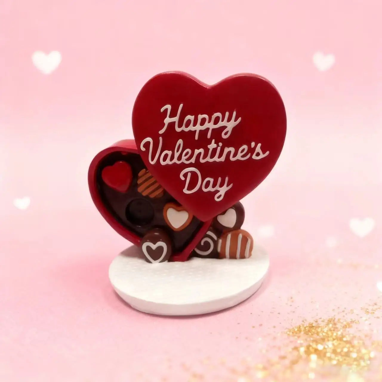 Valentine's Day Heart-Shaped Desktop Decoration Small Exquisite Size for Dining Table And Office Decor