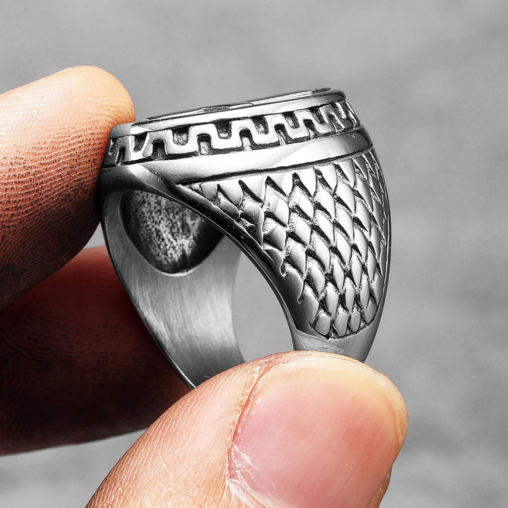 Christian Cross Black Religon Men Rings Stainless Steel Punk Cool Stuff Fashion Accessories Jewelry For Women Gift Wholesale