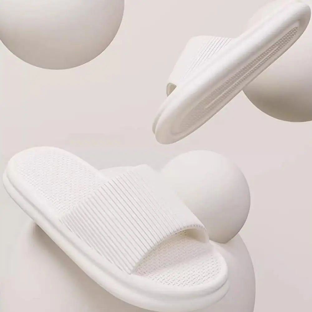 Size 38-41 Men Slippers Summer Solid Color Flat Sole Home Slippers For Women Man Coupple Bath Beach Slides Shoes