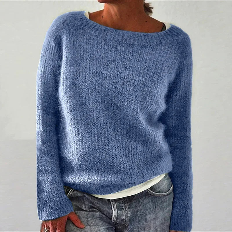 2025 Spring Knitting Oversize Women's Sweater Black O-neck Long Sleeve Loose Warm Sweaters Female Trendy Casual Ladies Clothes