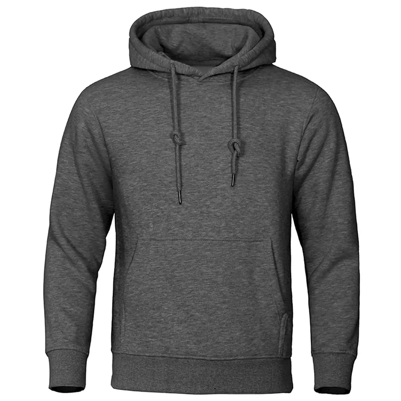 Hoodie Men Solid Warm Fleece Hoody Oversize Hooded Sweatshirt Autumn Casual Fashion Pocket Clothes Comfort and Simplicity Tops