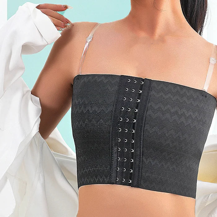 Breast Bra Intimates Shaper Breast Binder Trans With Bra Straps Tops Breathable Buckle Short Chest Les Lesbian Tomboy