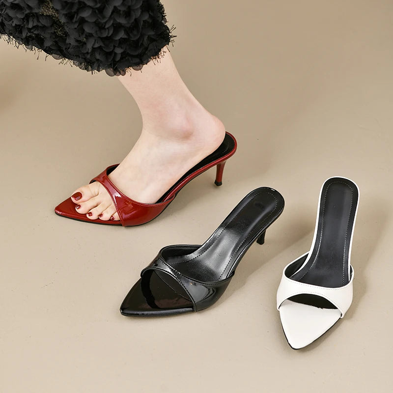 Women's High Heels Summer Women Fashion Classic Pointy Open Toe Stiletto Heels Sexy Women's Party Women's Sandals