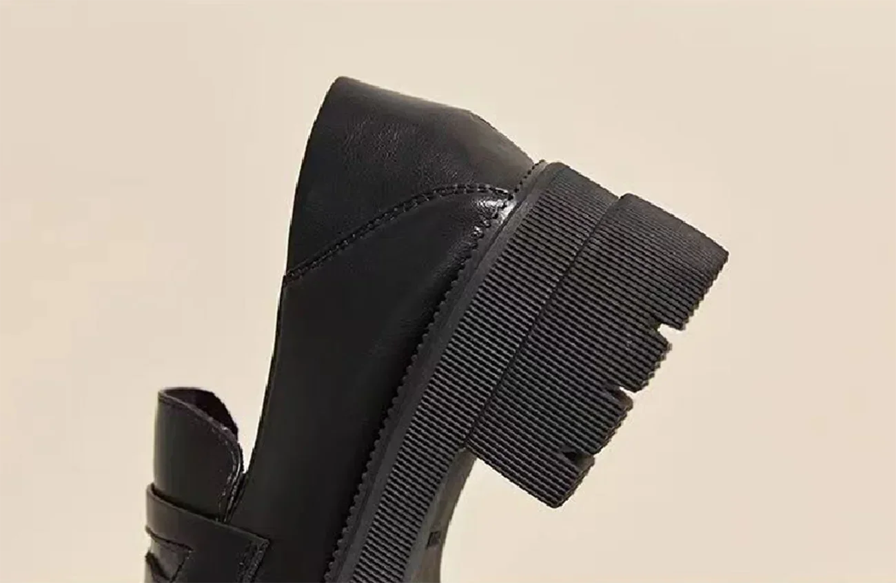 Spring Summer Casual College Style PU Pumps Women Japan School Uniform Shoes Loafers Solid Color Black Brown Soft Breathable