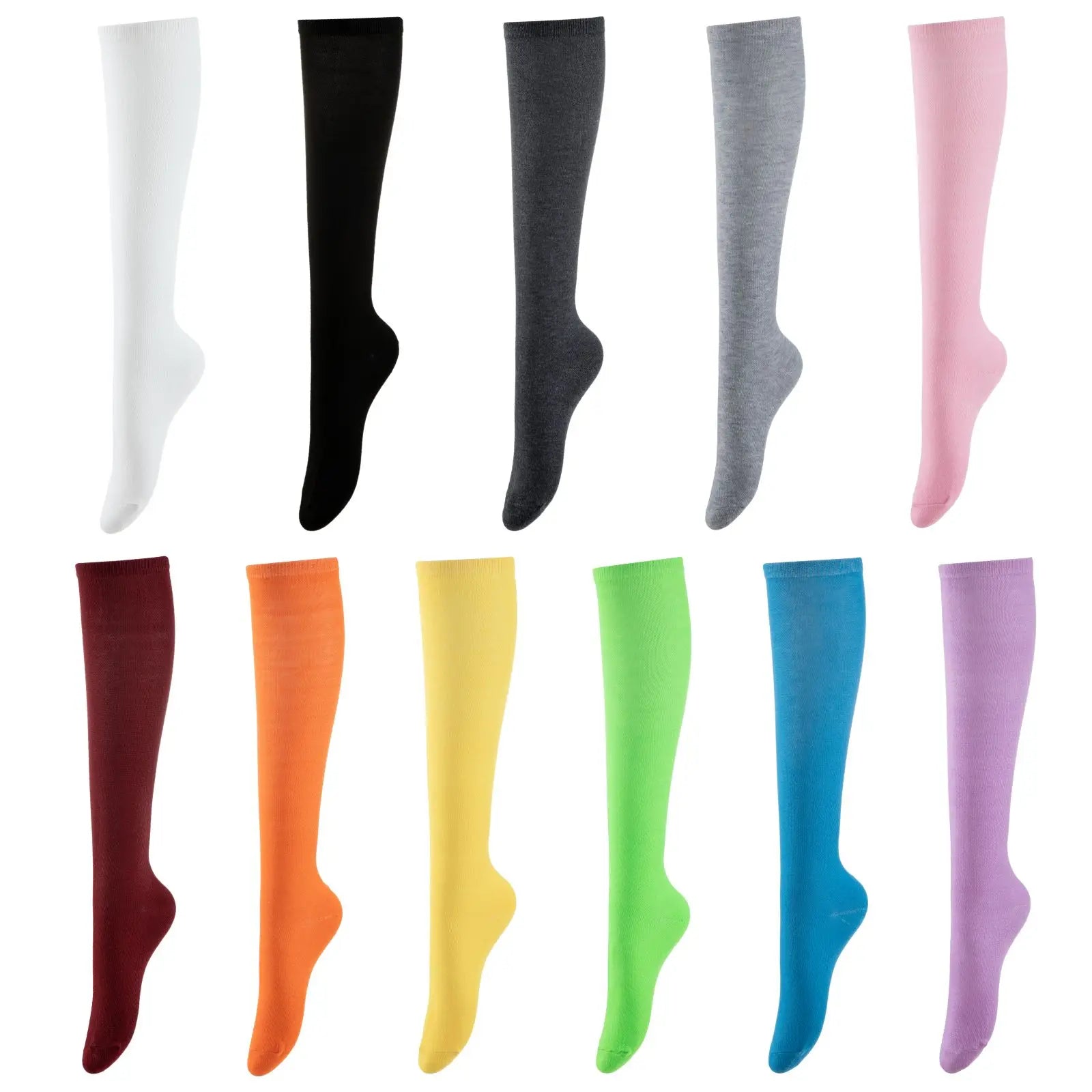 Intgoodluckycc Knee High Socks for Women Kawaii Sexy Cute Lolita Goth Knee High Boot Long Tall Tube Sport Knit Socks
