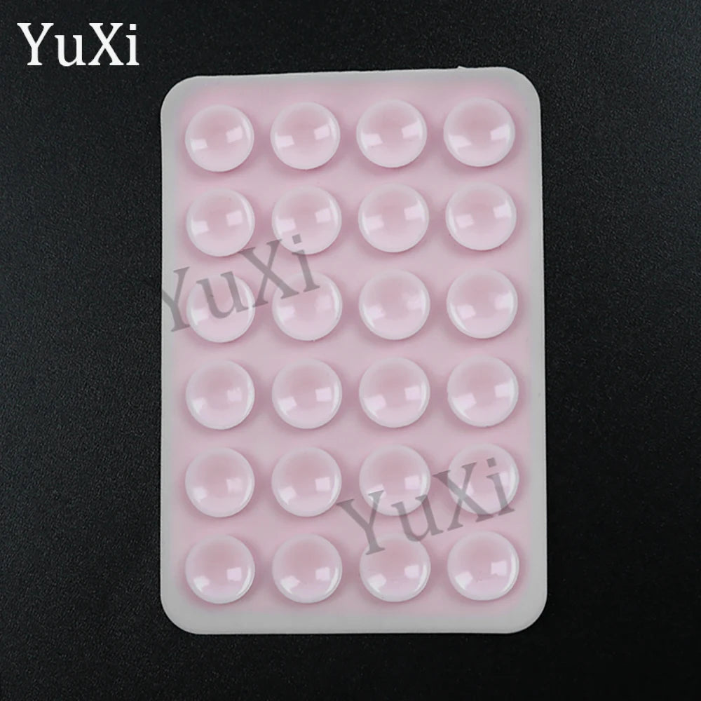 5Pcs Suction Cup Phone Case Mount Silicone Sticky Phone Stand Anti Slip Rubber Sucker Pad for Phone Holder Backed Fixing Pad