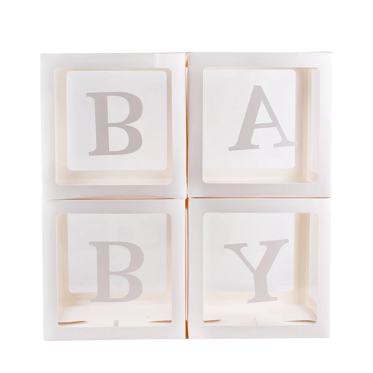 25cm BABY Letter Box Balloon Boxes Baby Shower Boy Girl 1st Birthday Party Decoration Kids Babyshower Gender Reveal Party Decor
