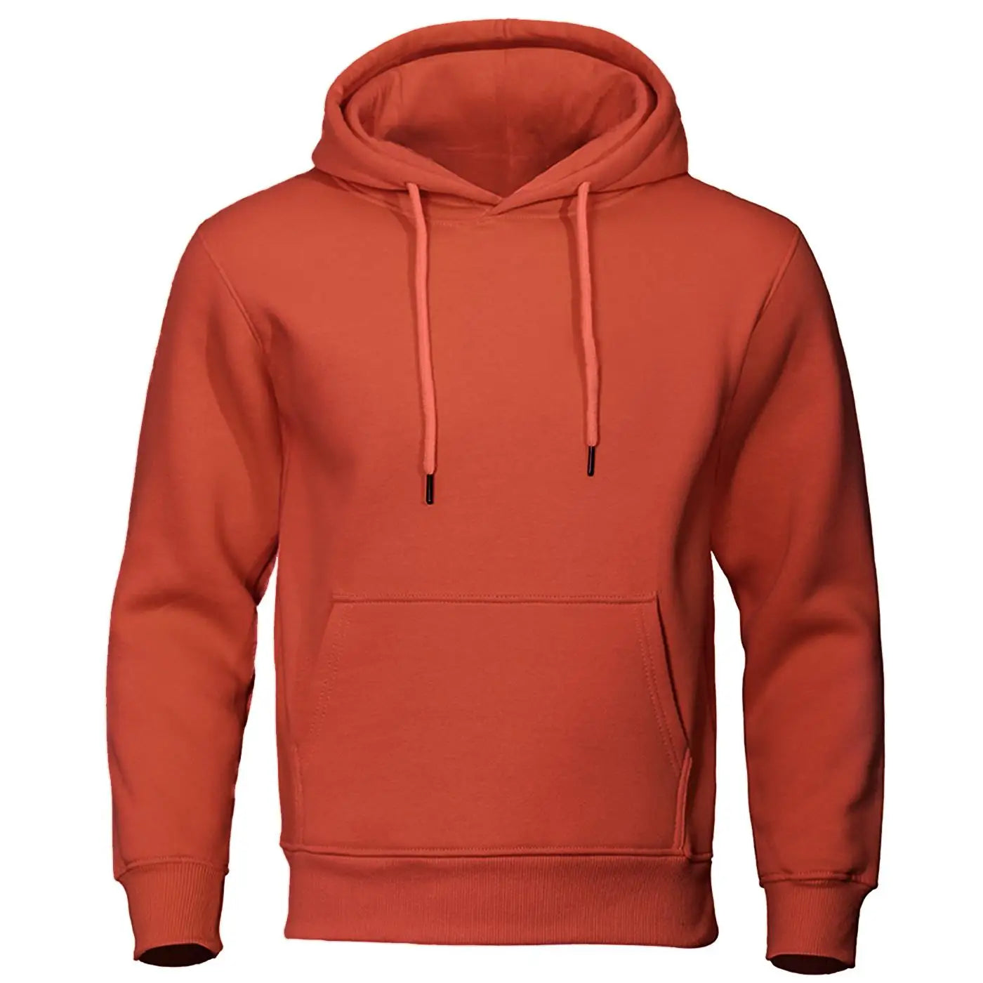 Hoodie Men Solid Warm Fleece Hoody Oversize Hooded Sweatshirt Autumn Casual Fashion Pocket Clothes Comfort and Simplicity Tops