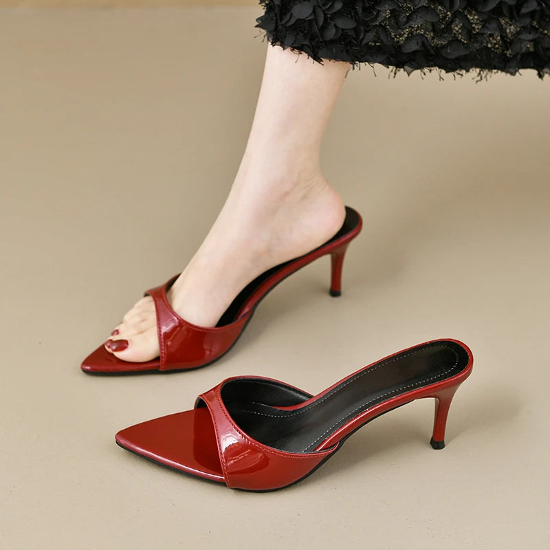 Women's High Heels Summer Women Fashion Classic Pointy Open Toe Stiletto Heels Sexy Women's Party Women's Sandals