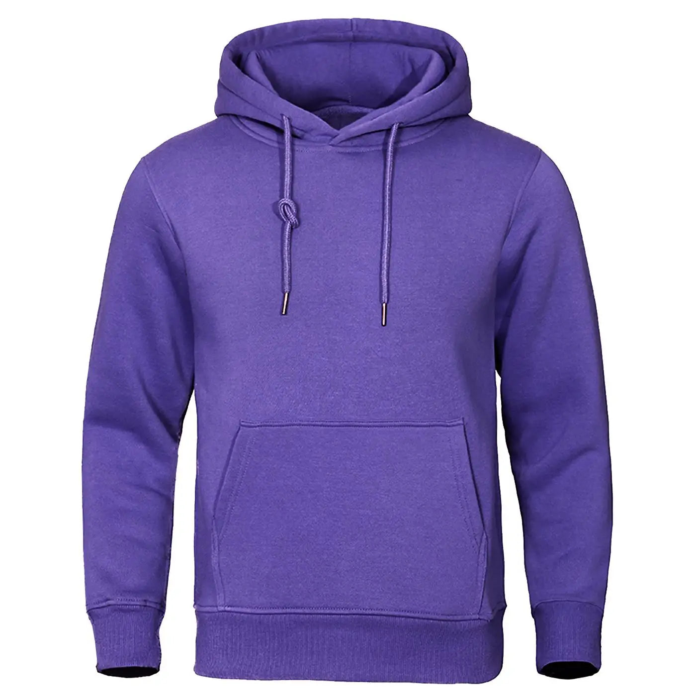 Hoodie Men Solid Warm Fleece Hoody Oversize Hooded Sweatshirt Autumn Casual Fashion Pocket Clothes Comfort and Simplicity Tops