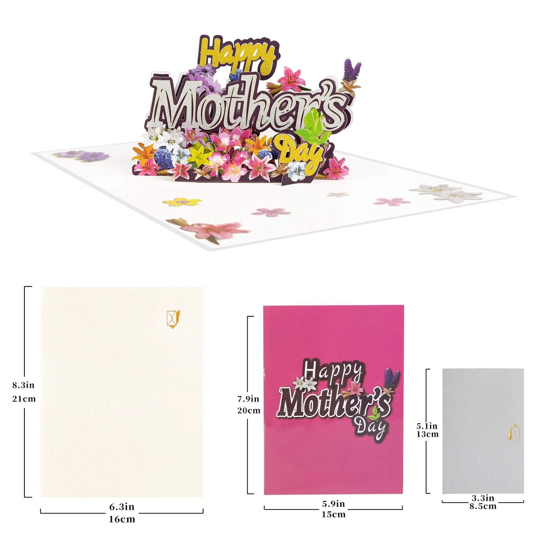 3D Happy Mother's Day Card, Pop Up Mothers Day Card, Card for Mom