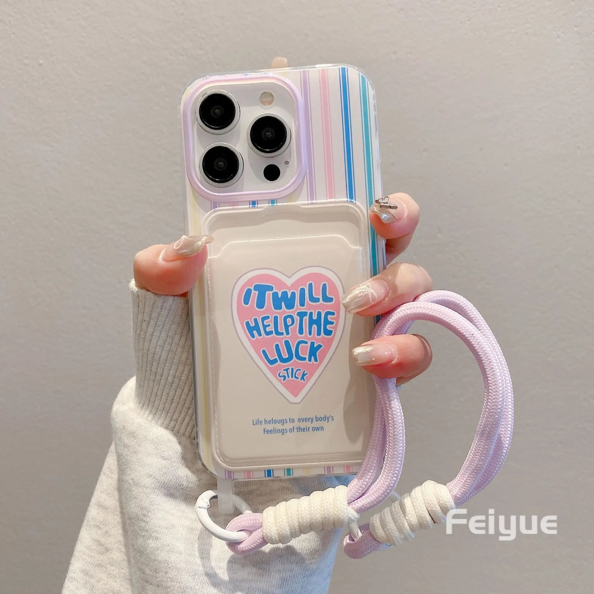 Cute Soft Phone Case for iPhone 16 Case iPhone 15 14 13 12 Pro Max Card Holder Wallet Shockproof Cover