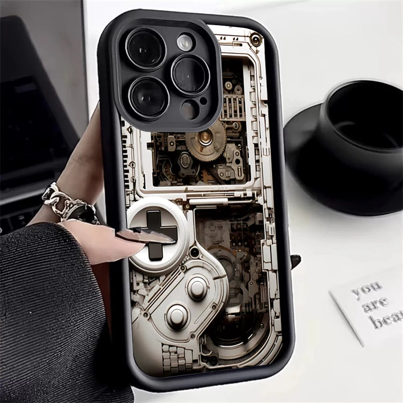 Case For iPhone 17 16 Pro Max Air Cases iPhone 15 Case Game Controller Graphic Case For iPhone 11 12 13 14Pro 7 8 Plus SE2 Cover
