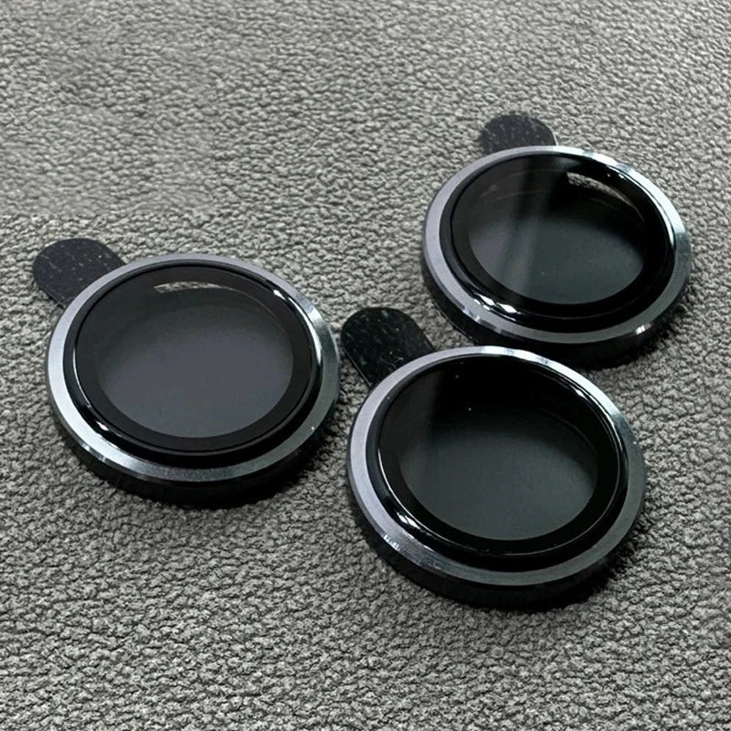 3PCS Lens Protector For IPhone 14 15 Plus For 12 13 Mimi For 11 12 13 14 15 Pro Max on Lens Cover Film Back Silvery Purple