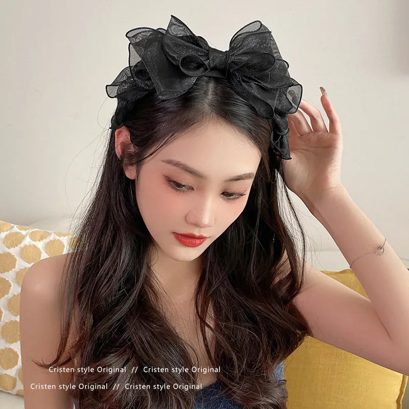 Hair accessories for women head band  designer summer Hoop bows girl fashion korean Lot new lolita 2022 vintage fascinator fairy