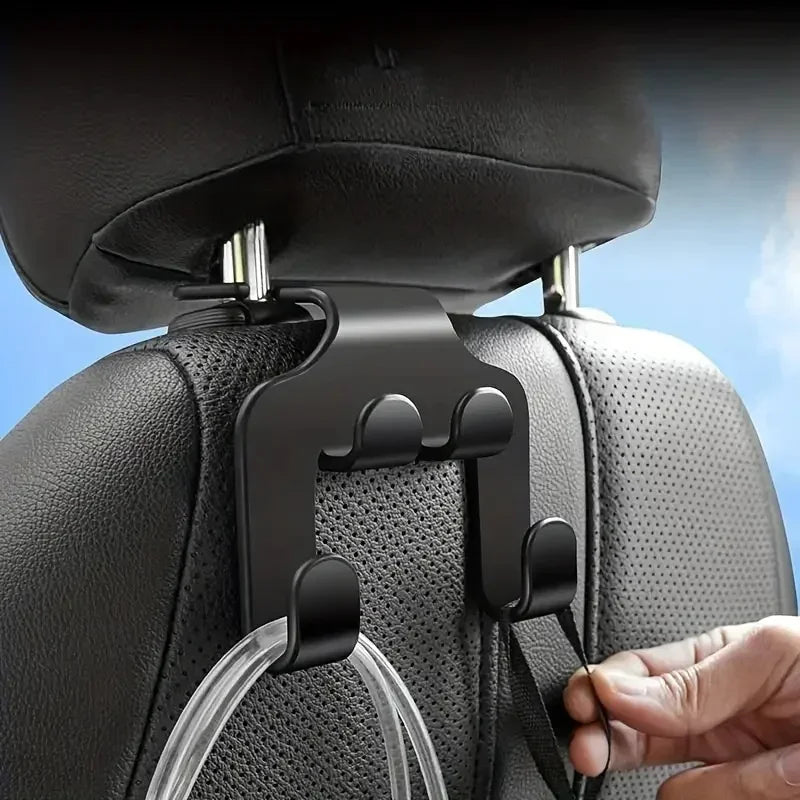 Car Back Seat Hook Hanging Storage Mobile Phone Holder Stand Lazy Rear Seat Headrest Bracket For iPhone Samsung Xiaomi AllPhones