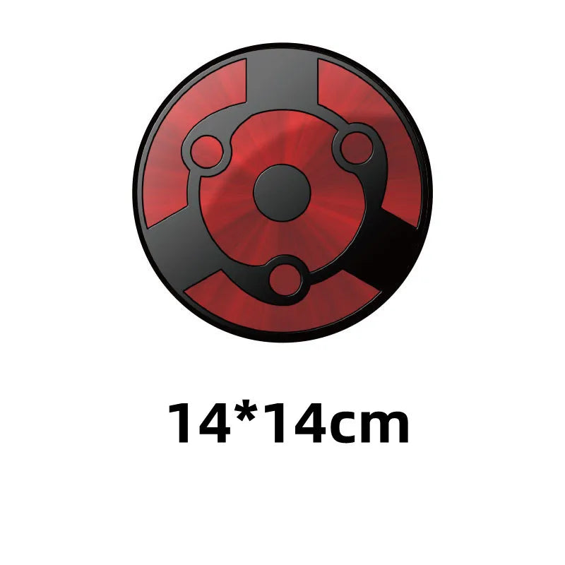 1Pcs Naruto Writing Wheel Eye Car Stickers Gas Tank Cover Decoration Waterproof  Stickers  Body Scratches Cover Car Stickers