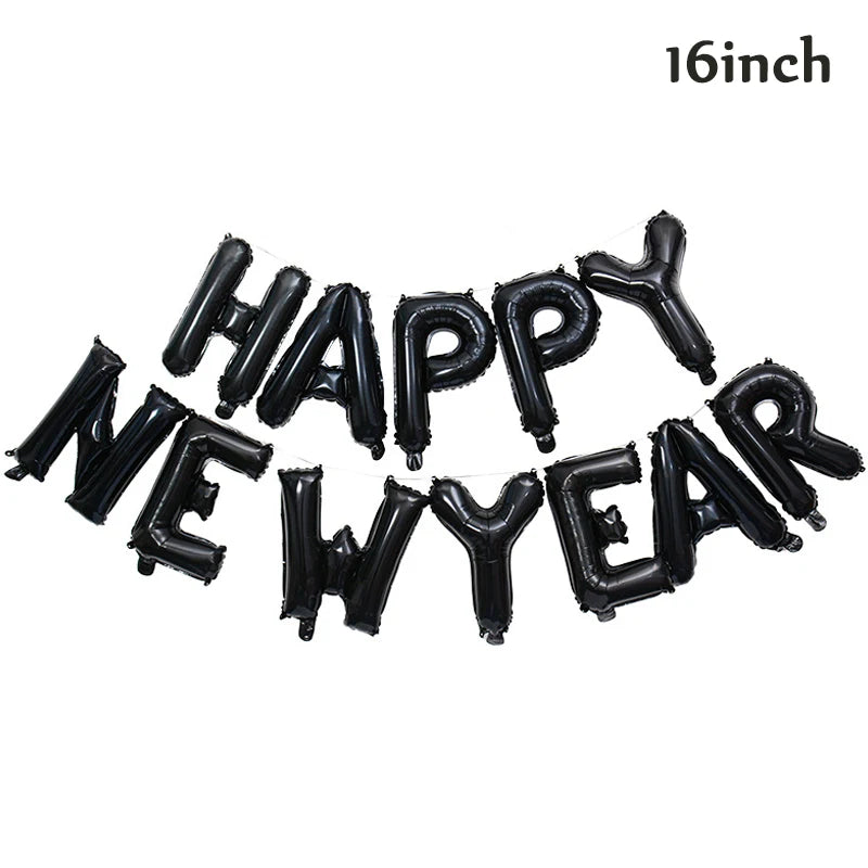 16inch 2026 happy new year foil balloons christmas new year party decoration festival party supplies Photo Props home decor