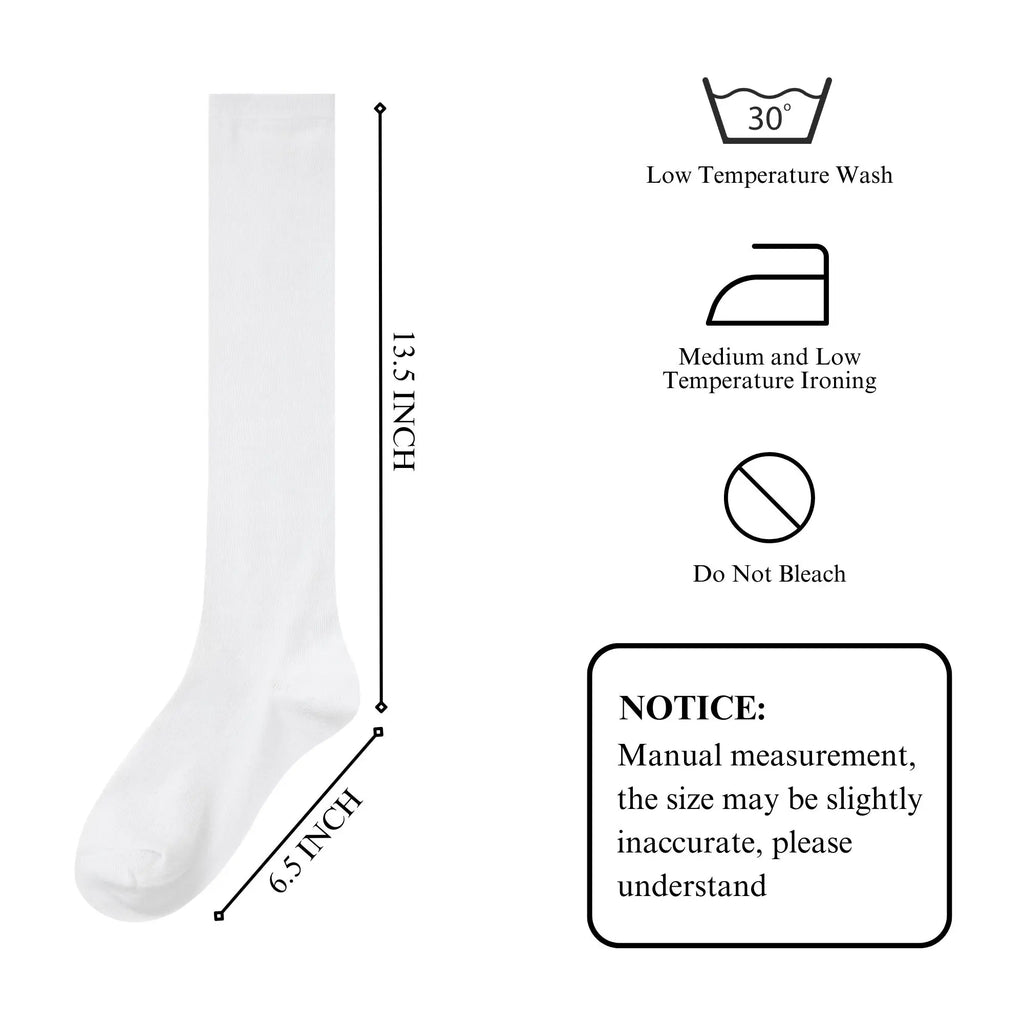 Intgoodluckycc Knee High Socks for Women Kawaii Sexy Cute Lolita Goth Knee High Boot Long Tall Tube Sport Knit Socks