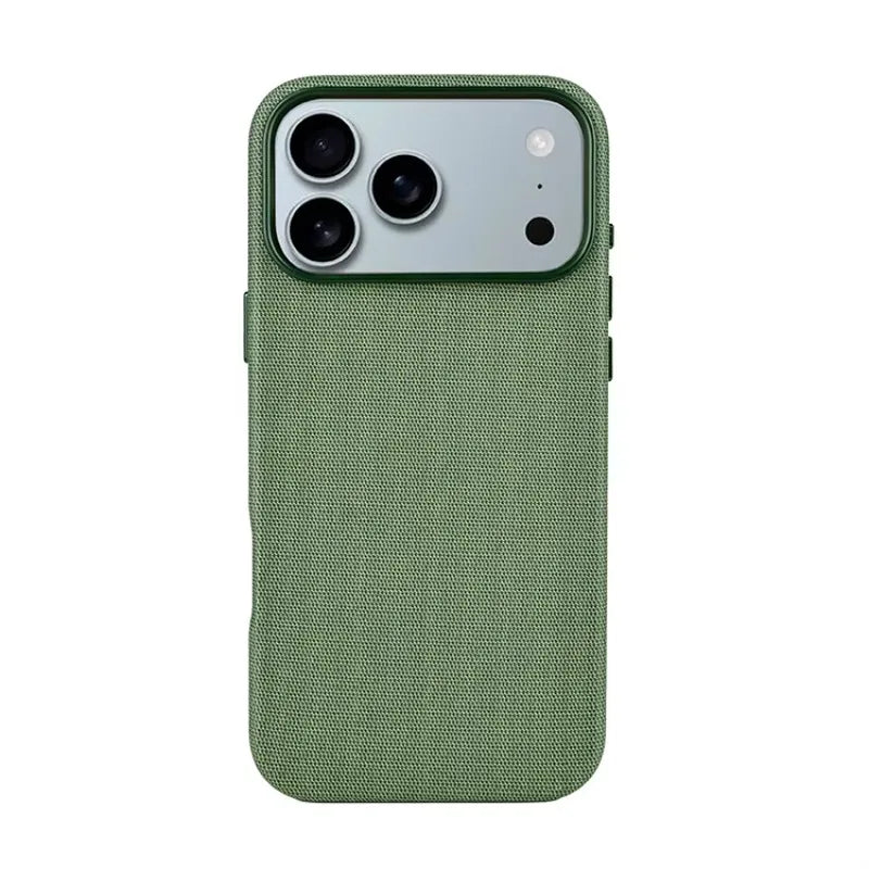 Original Tech nology Woven Linen-Textured Phone Cases For IPhone 17 Pro Max with Lanyard Function Anti-Scratch Protective Cover