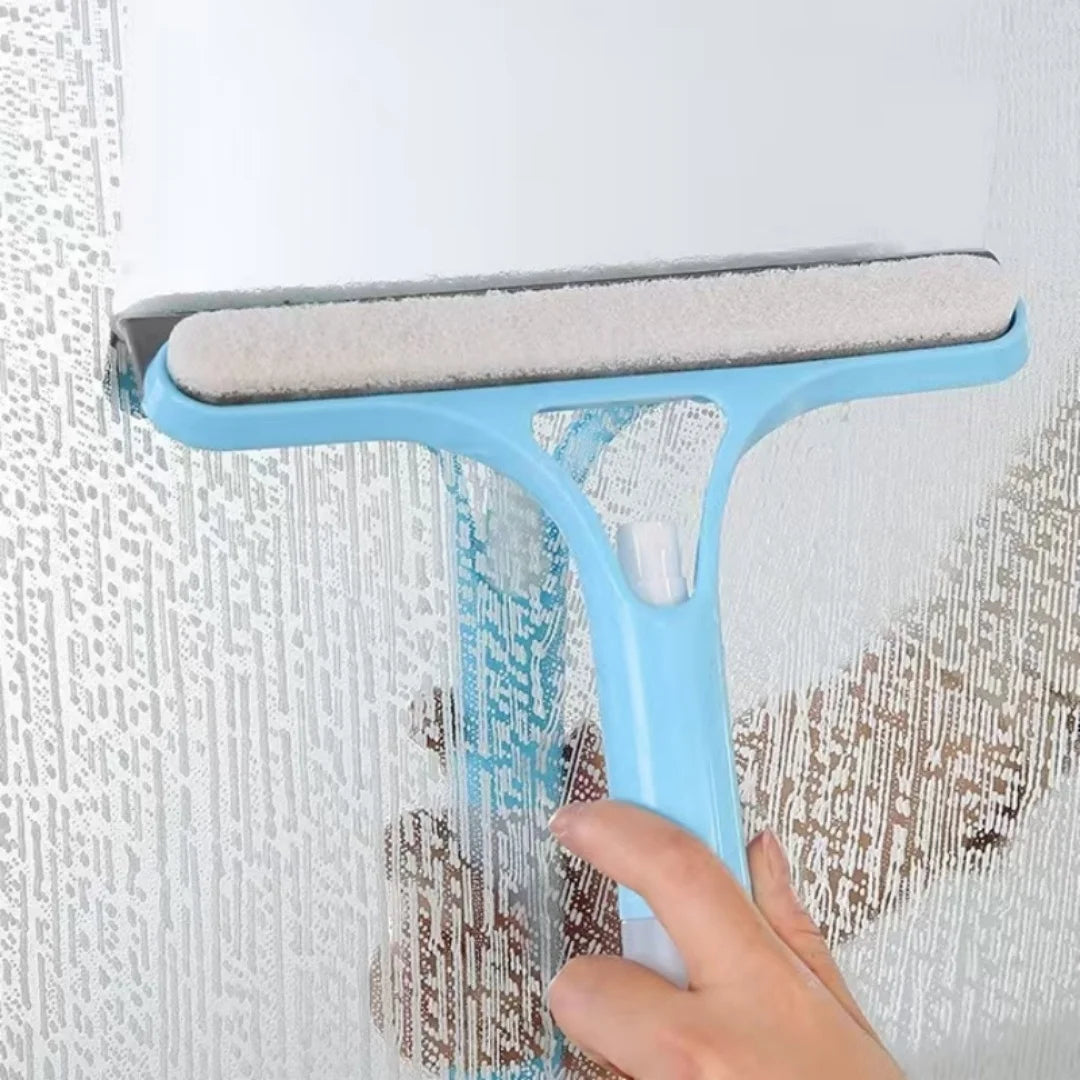 Window Cleaner Car Glass Scraper Shower Door Wiper with Soap Dispenser for Household Deep Cleaning and Mirror Cleaning