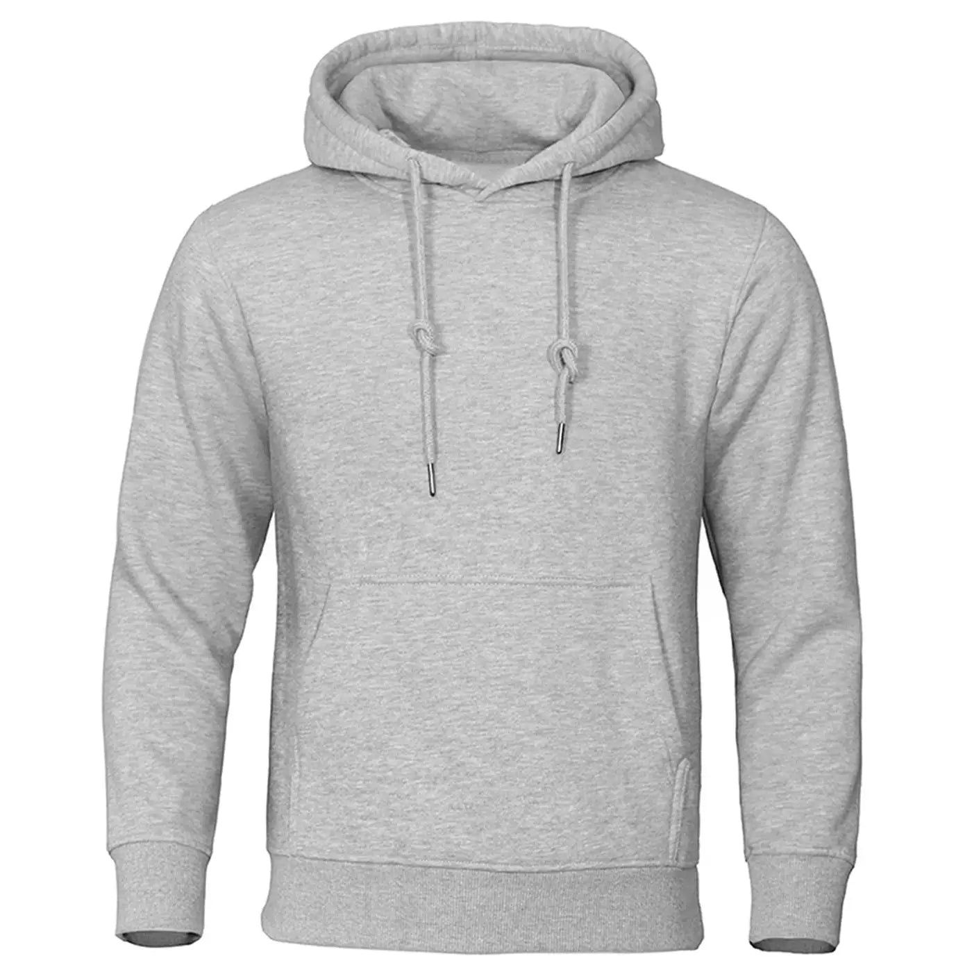 Hoodie Men Solid Warm Fleece Hoody Oversize Hooded Sweatshirt Autumn Casual Fashion Pocket Clothes Comfort and Simplicity Tops